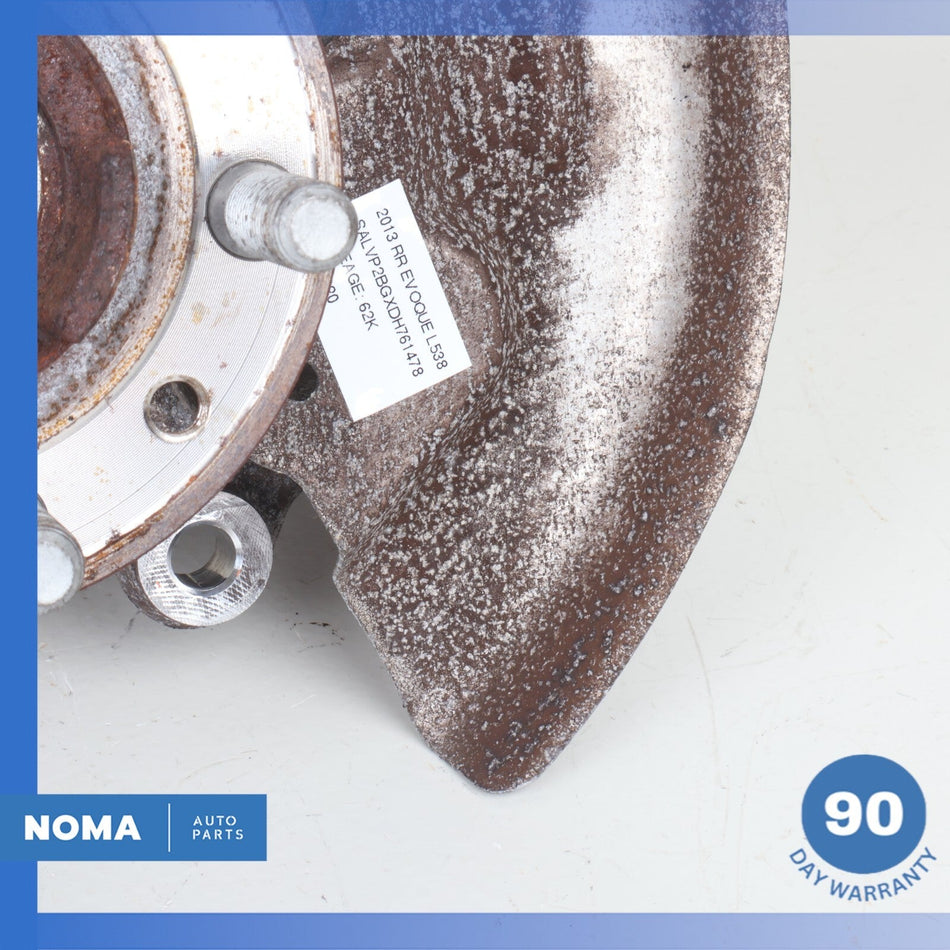 12-19 LR Range Rover Evoque L538 Rear Left Spindle Knuckle Hub w/ Shield OEM