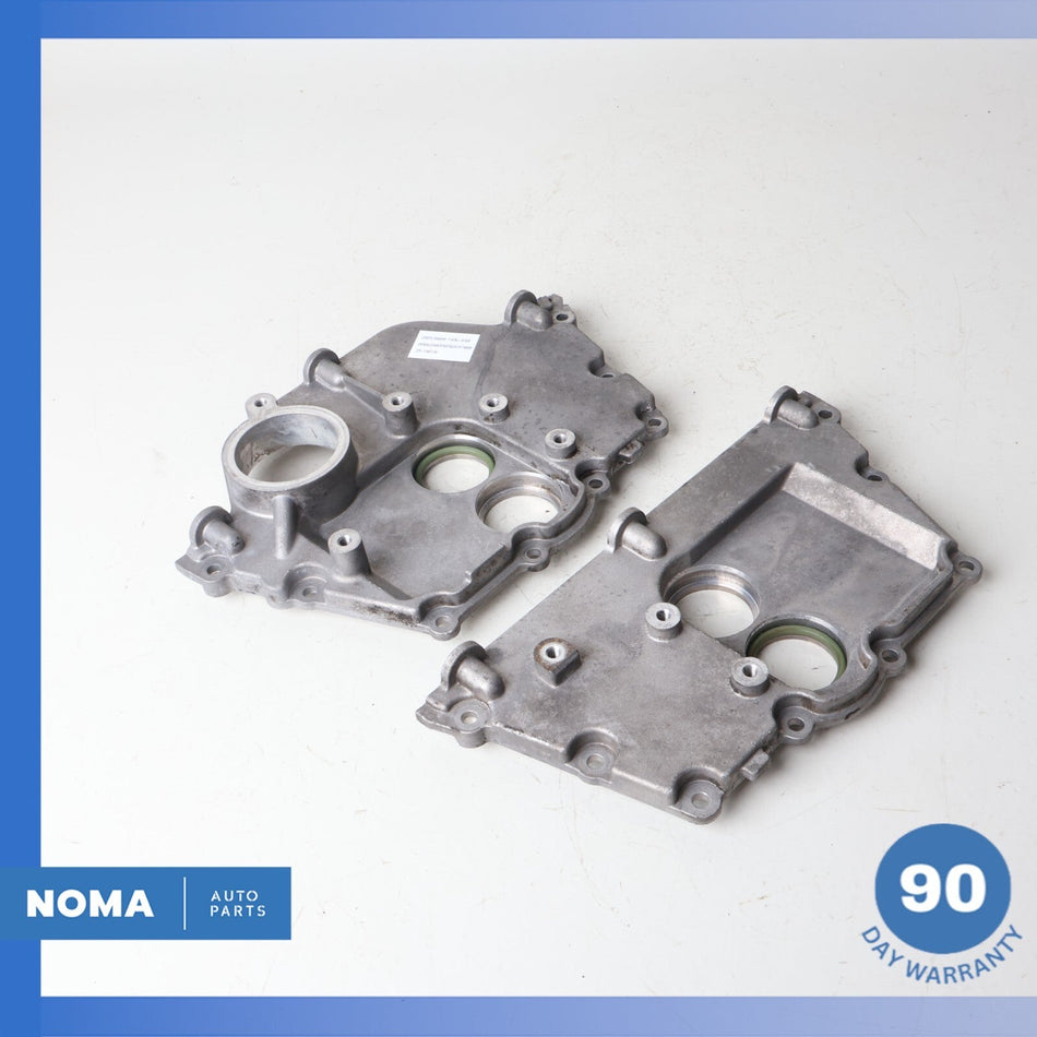 02-06 BMW 745Li 545i X5 N62 Left & Right Upper Engine Timing Chain Cover Set OEM