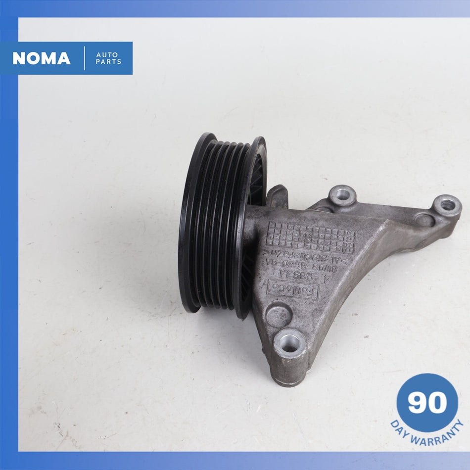 2016 LR Range Rover L494 Engine Lower Belt Idler Pulley Bracket w/ Pulley OEM