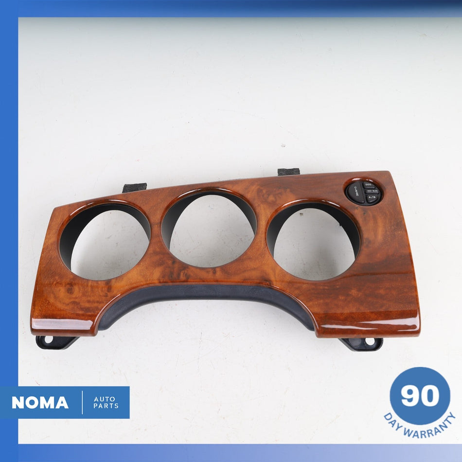 2000 Jaguar X100 XK8 Left Side Dash Instrument Cluster Bezel w/ Switch Wood OEM