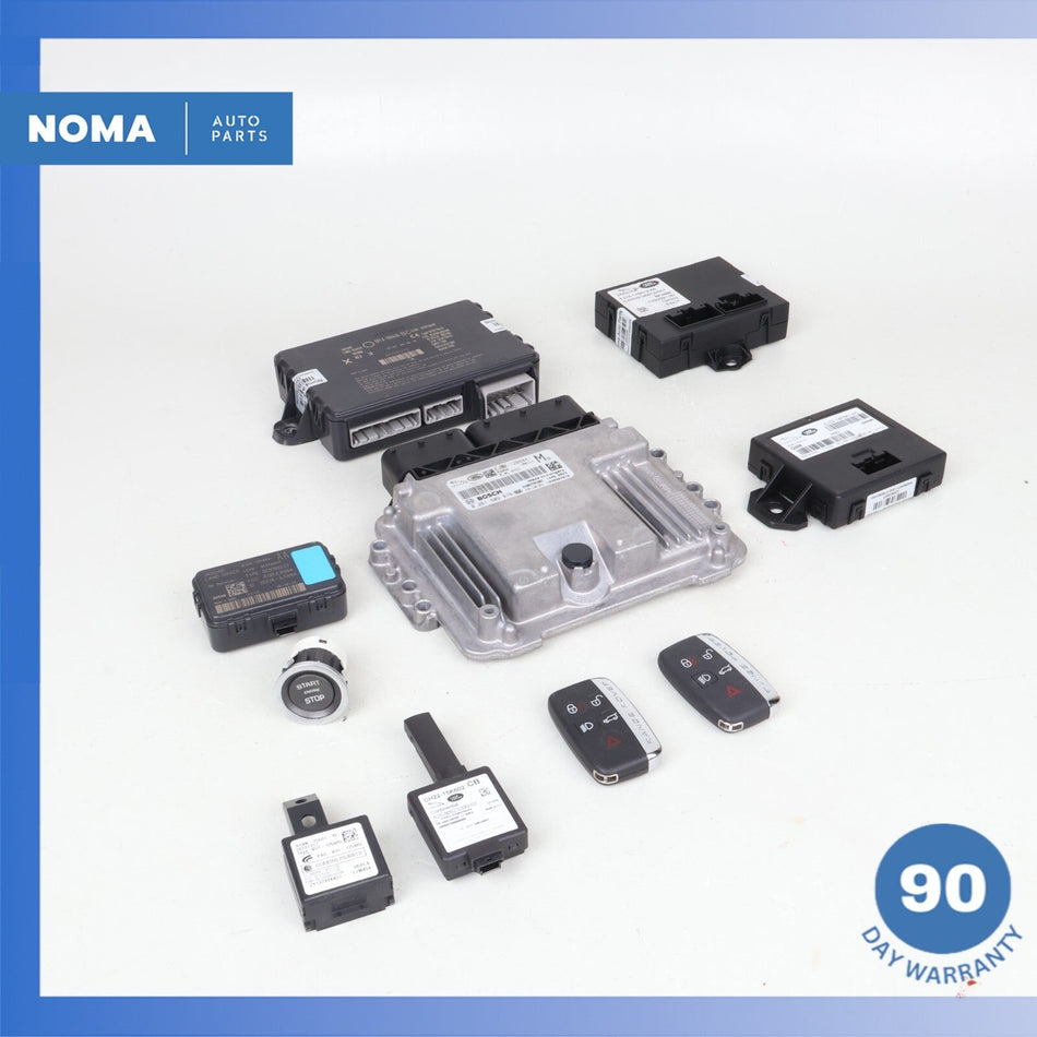 12-15 LR Range Rover Evoque L538 ECU Computer Modules Set w/ Keys OEM 70k