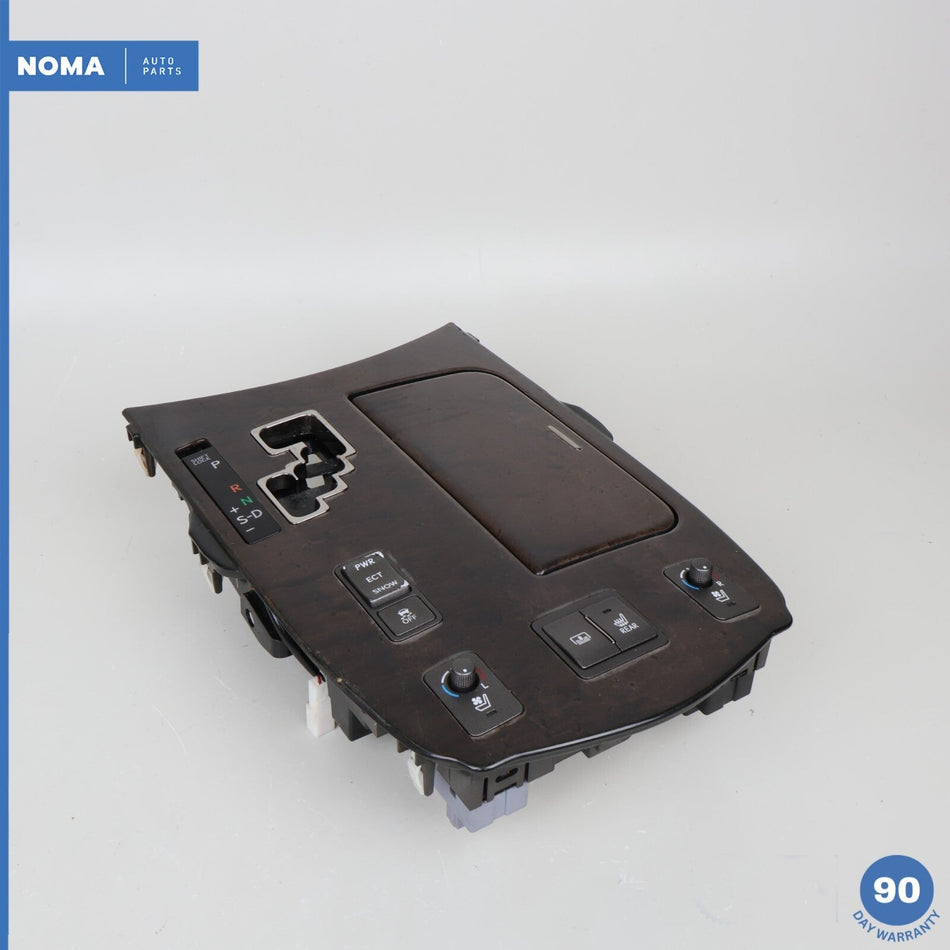 07-09 Lexus LS460 XF40 Center Console Woodgrain Shifter Bezel w/ Switch OEM