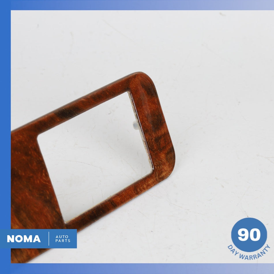 92-96 Jaguar XJS Series 3 Center Dash Dashboard Clock Bezel Trim Wood OEM