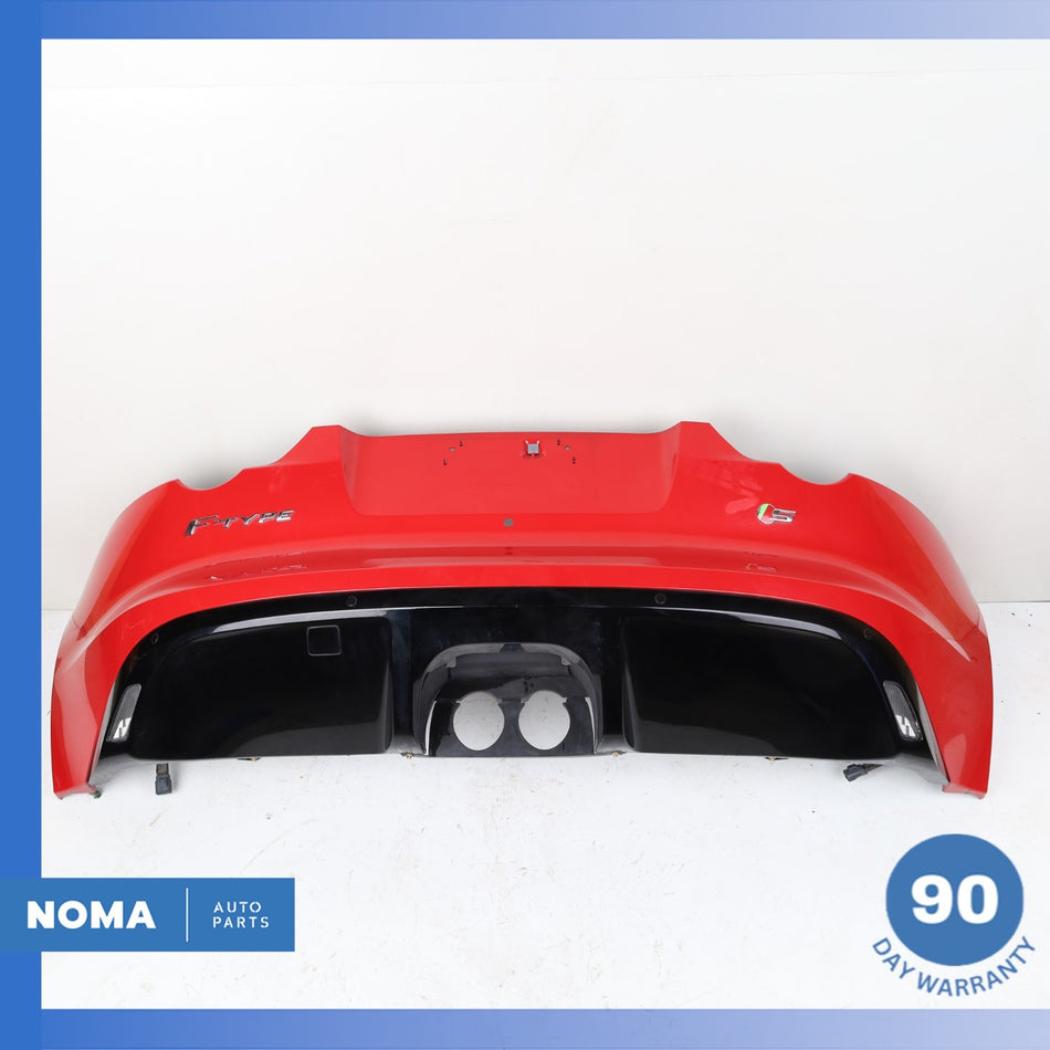 14-17 Jaguar X152 F-Type Rear Bumper Cover Assembly Salsa Red OEM