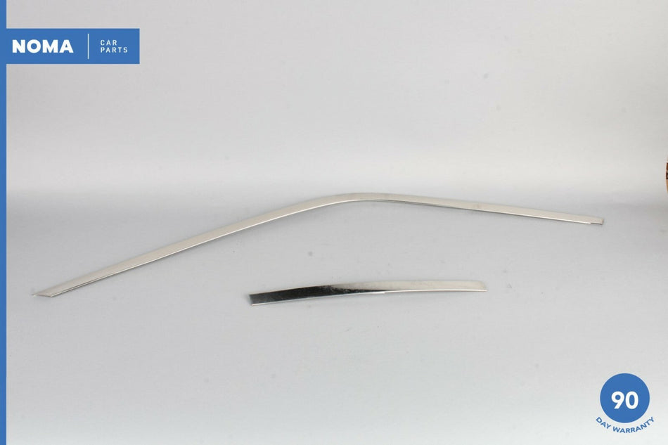 95-97 Jaguar XJ6 VDP X300 Front Left Driver Door Window Molding Chrome Set OEM