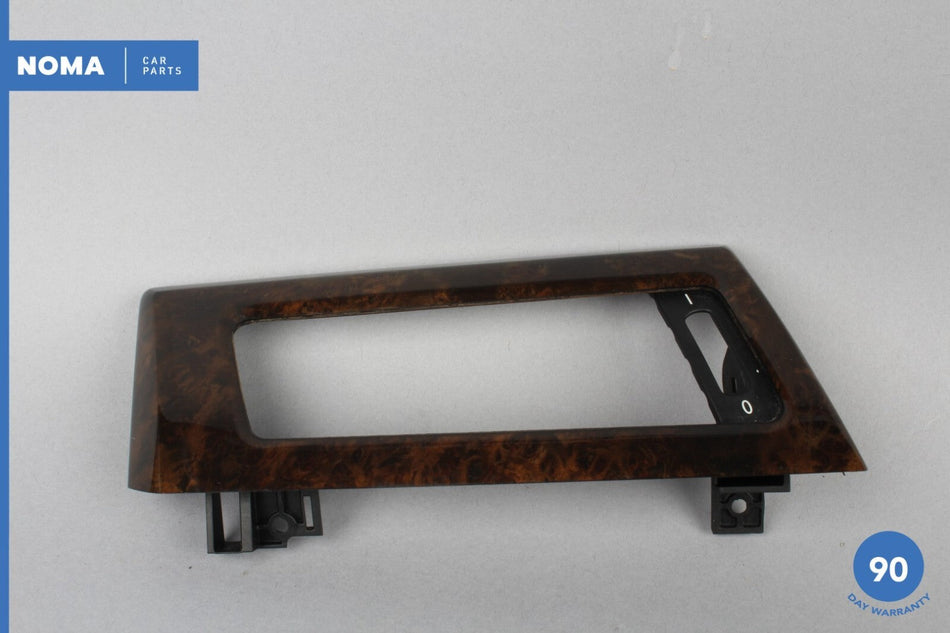 04-05 BMW 530i E60 Dash Left Side Vent Trim Poplar Brown 51456951043 OEM