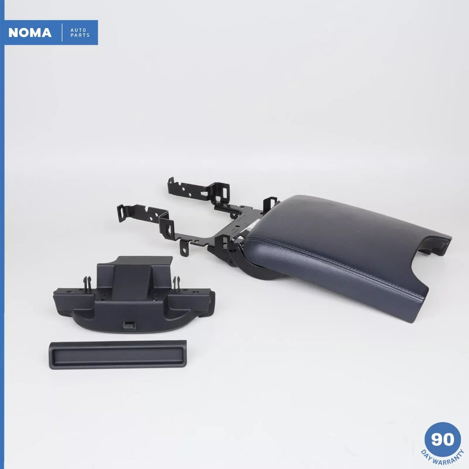 10-19 Jaguar X351 XJ XJR Center Console Armrest Lid Trim w/ Bracket Black OEM