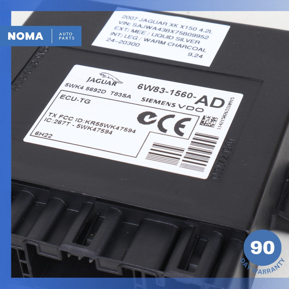 2007 Jaguar X150 XK TPMS Tire Pressure Monitor Module Unit 6W831560AD OEM