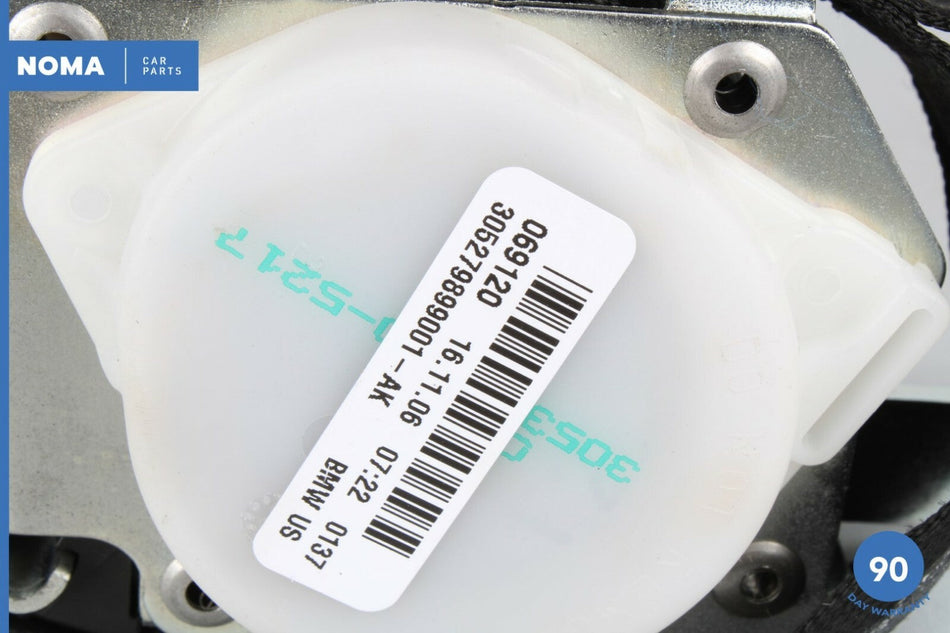 06-08 BMW 328i 335i E90 Sedan Rear Left Driver Side Seat Belt Retractor Grey OEM