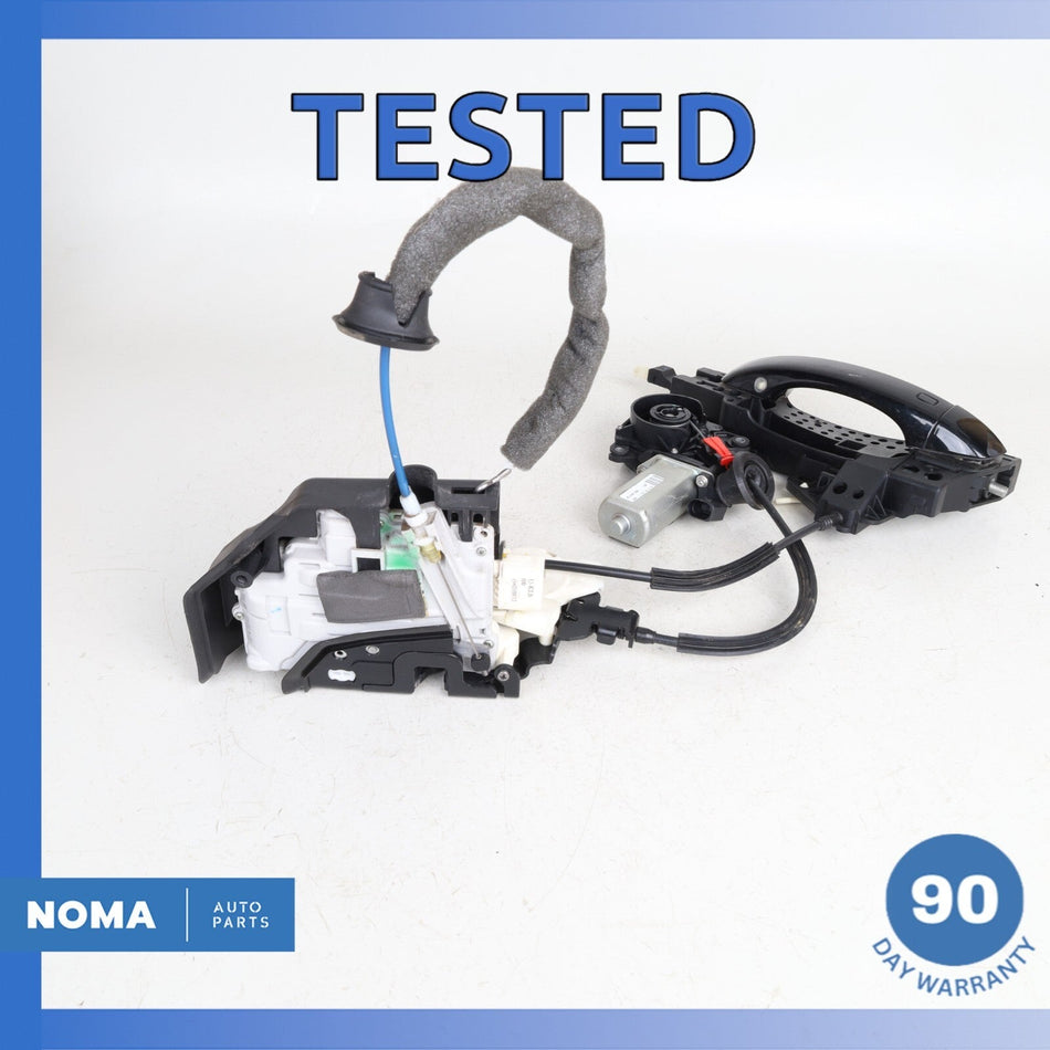 11-14 Audi D4 A8L Rear Left Exterior Door Handle w/ Lock & Motor 4F0837059 OEM