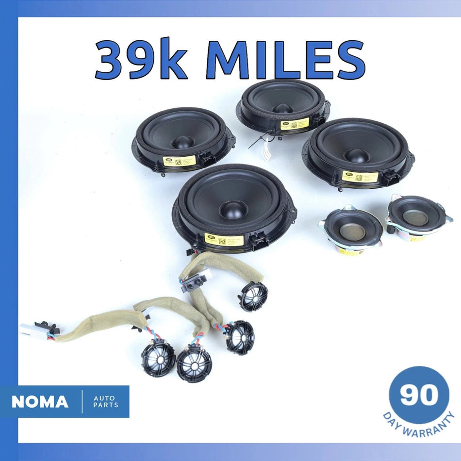 12-19 LR Discovery Sport L550 Front & Rear Hi-Line 600W Speaker Set OEM 39k