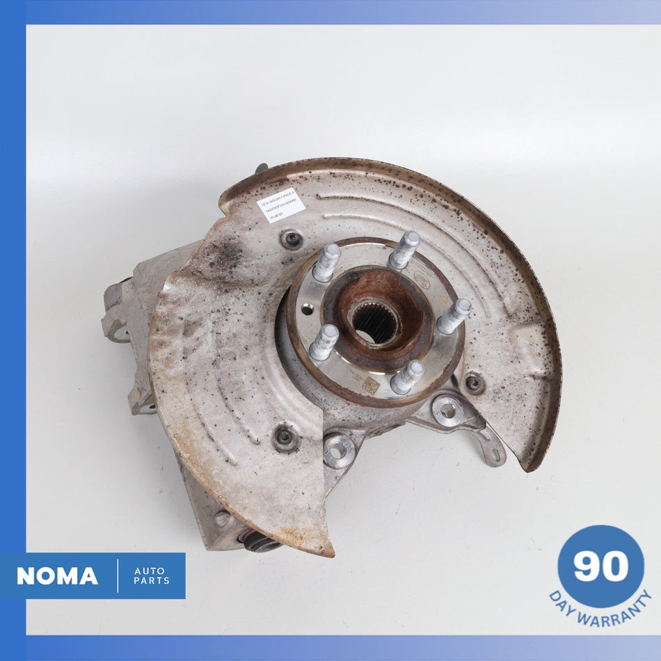 17-21 Jaguar X761 F-Pace Velar Rear Left Spindle Knuckle Hub w/ Shield OEM