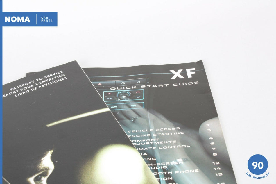 2010 Jaguar XF X250 Driver's Handbook Service Passport w/ Leather Folder OEM