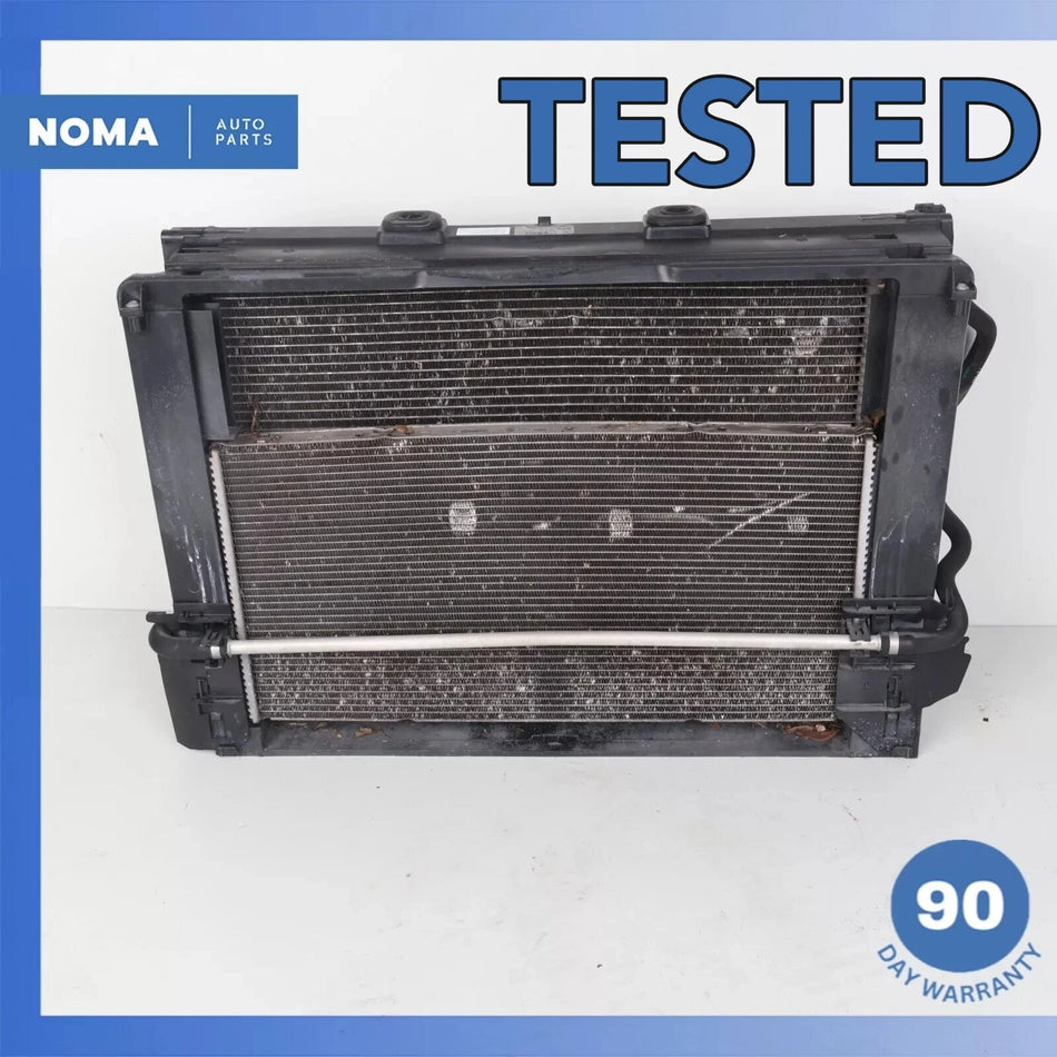 10-19 BMW F10 550i 650i Main & Auxiliary Aux Cooling Radiator A/C Condenser OEM