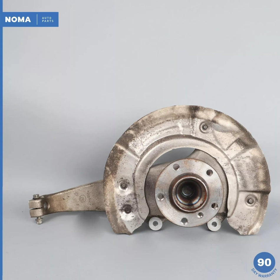 11-16 BMW F10 528i 640i Front Right Passenger Spindle Knuckle Hub w/ Shield OEM