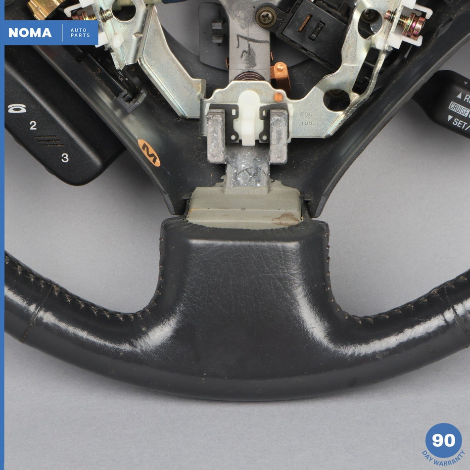 99-03 Lexus RX300 XU10 LHD 3 Spoke Leather Steering Wheel w/ Switch Black OEM