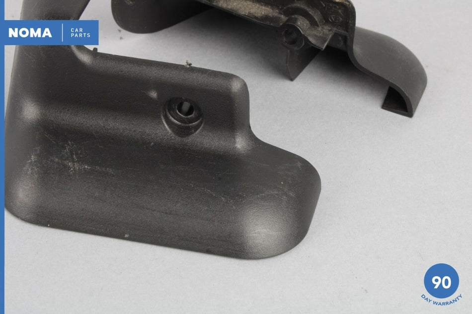 02-08 Jaguar X-Type X400 Front Left & Right Inner Seat Rail Cover Set Black OEM