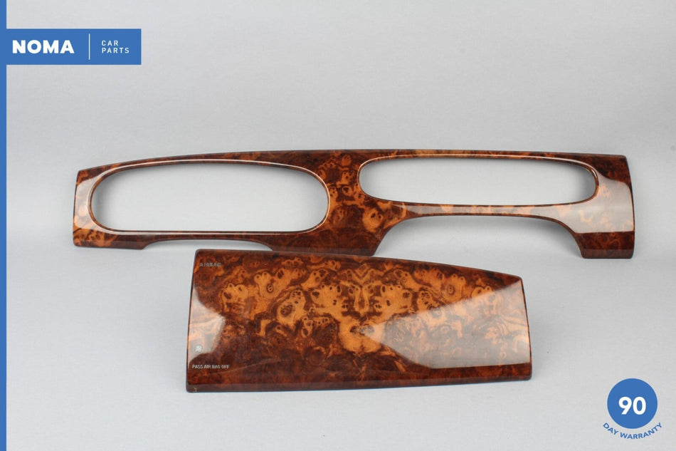 04-09 Jaguar XJ8 VDP X358 Dashboard  Wood Veneer Trim Set of 2 5W9MF044D70AA OEM
