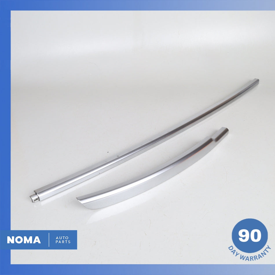 13-17 Range Rover L405 Front Bumper Center Molding Trim Set Silver OEM