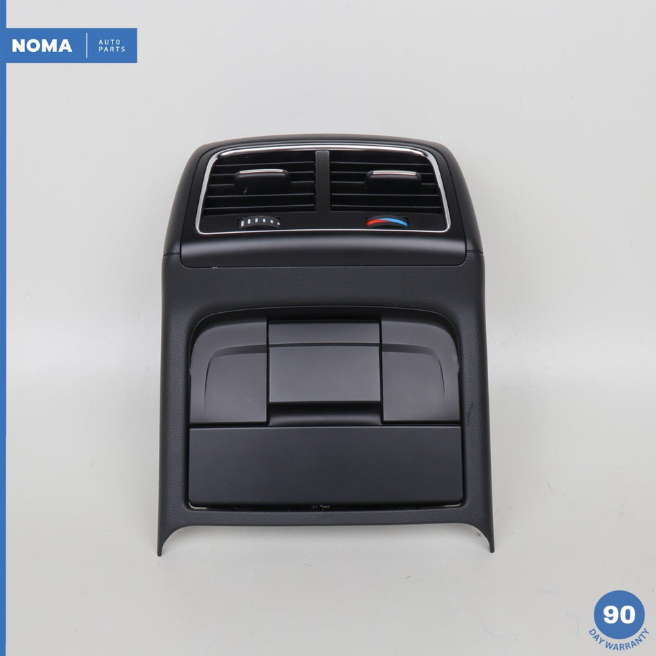 09-15 Audi A4 A5 B8 Rear Center Console Tray w/ A/C Air Vent Soul Black ZSK OEM