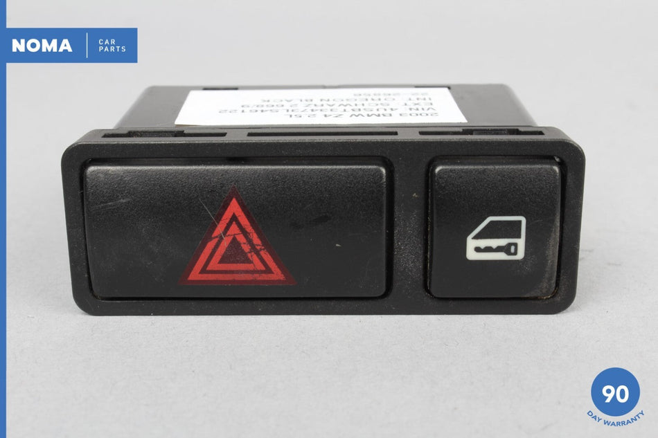 03-08 BMW Z4 E85 Roadster Center Lock Emergency Hazard Button Switch 8368920 OEM