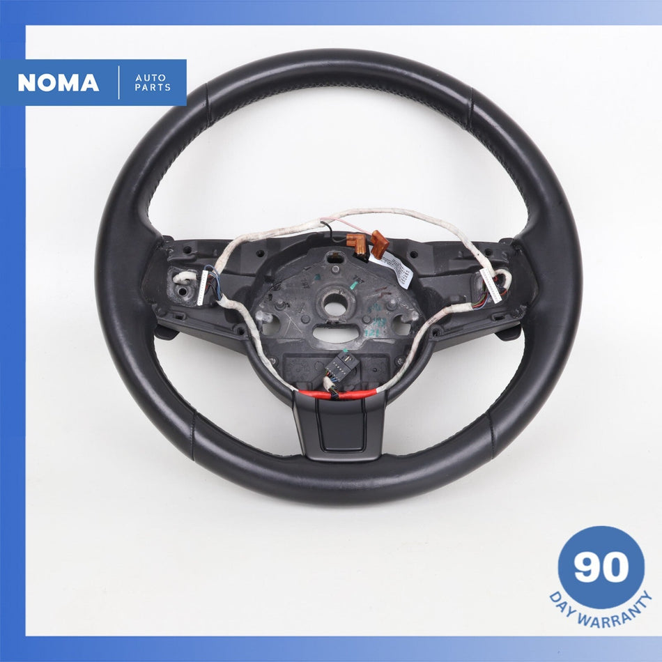 14-20 Jaguar X152 F-Type Steering Wheel w/ Paddle Shifters Black OEM 60k
