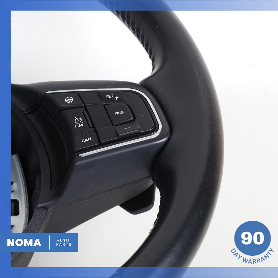 16-21 Jaguar X760 XE F-Pace XF Steering Wheel w/ Paddle Shifters Black OEM