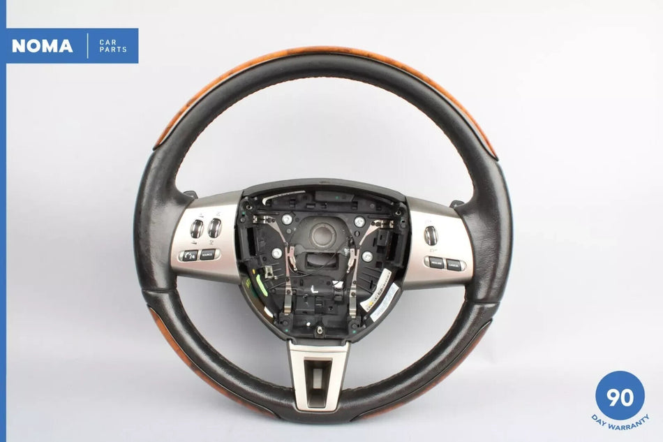 07-09 Jaguar X150 XK XKR Steering Wheel w/ Paddle Shifters Black 6W833L598DD OEM