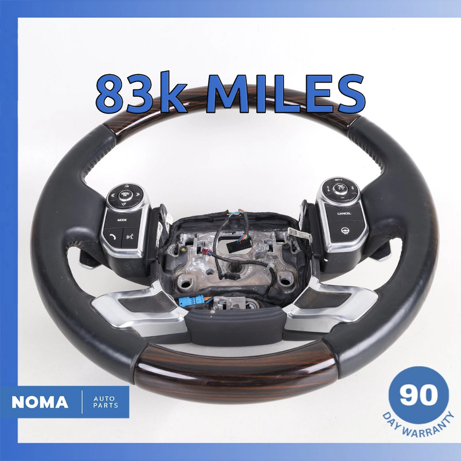 13-22 Land Rover Range Rover L405 Leather Steering Wheel w/ Switches OEM 83k