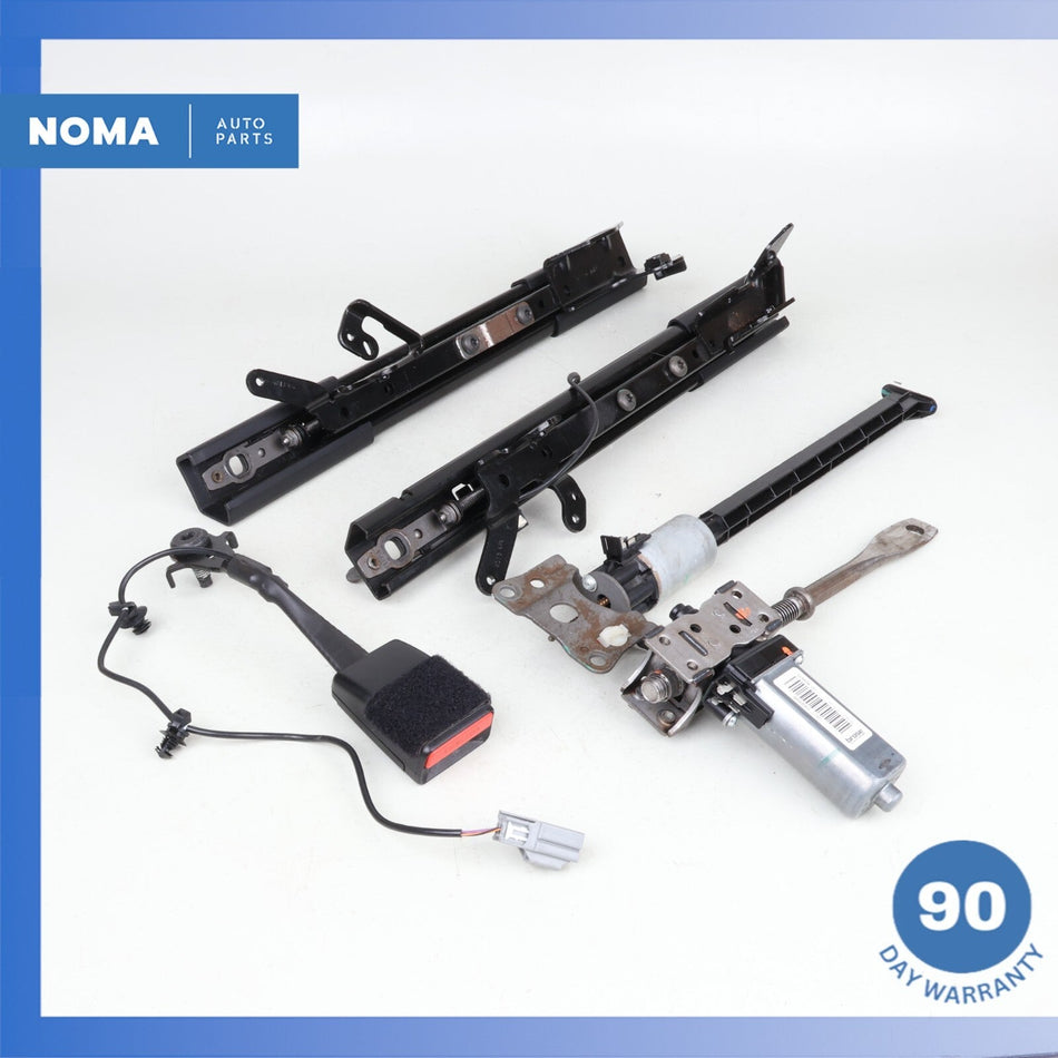 12-17 Range Rover Evoque L538 Front Left Side Seat Rail Motor Set w/ Buckle OEM