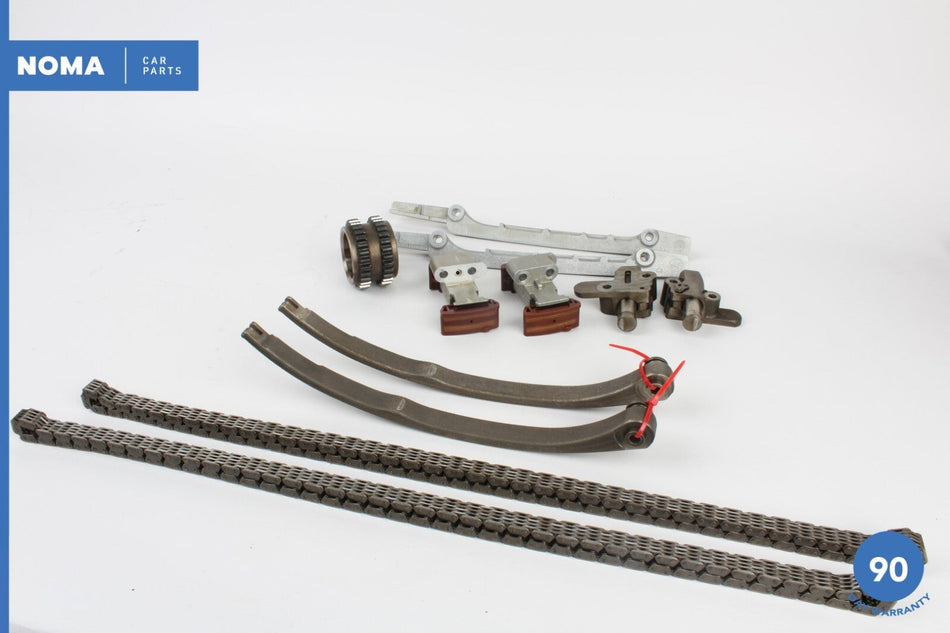 03-08 Jaguar S-Type X204 Front Camshaft Timing Solenoid w/ Chain Set OEM