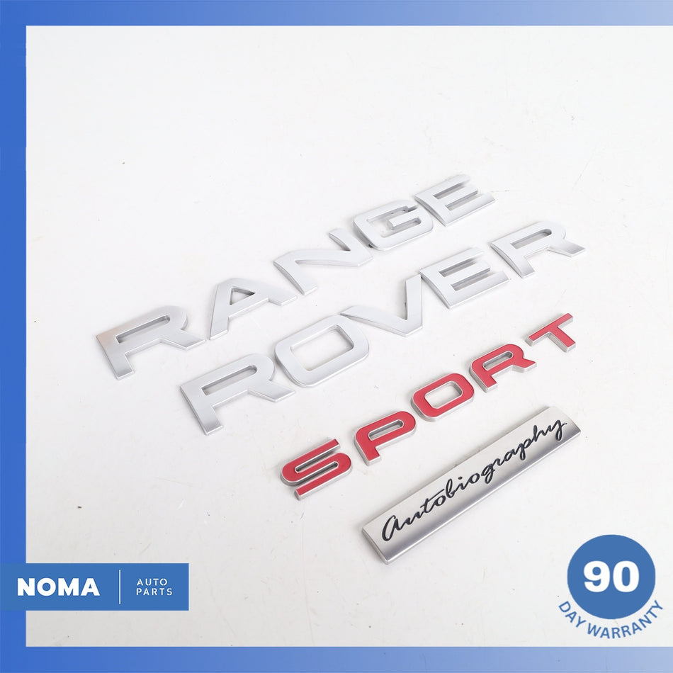 14-16 LR Range Rover Sport Autobiography L494 Trunk Logo Emblem Badge Set OEM