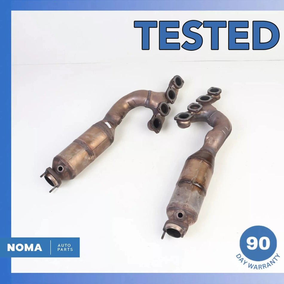 04-05 BMW E66 745Li 645i 545i N62 Front & Rear Exhaust Manifold Downpipe Set OEM