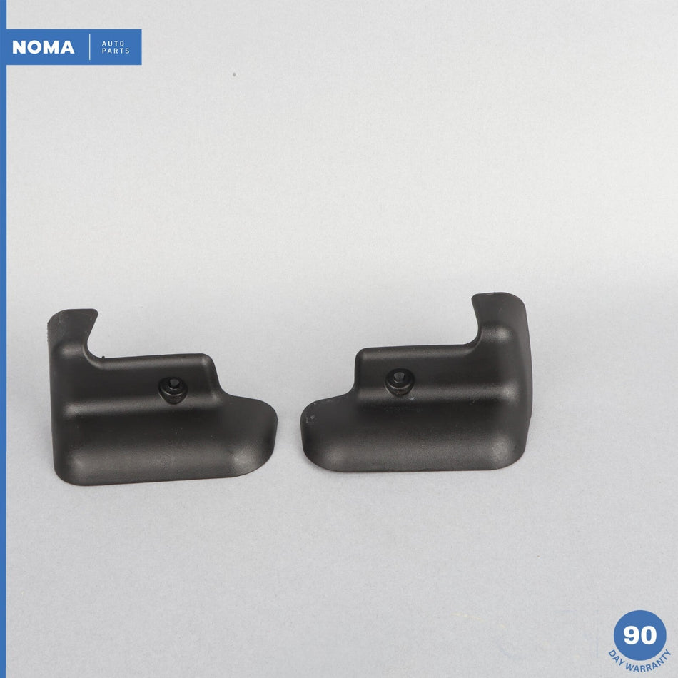 02-08 Jaguar X-Type X400 Front Left & Right Inner Seat Rail Cover Set Black OEM