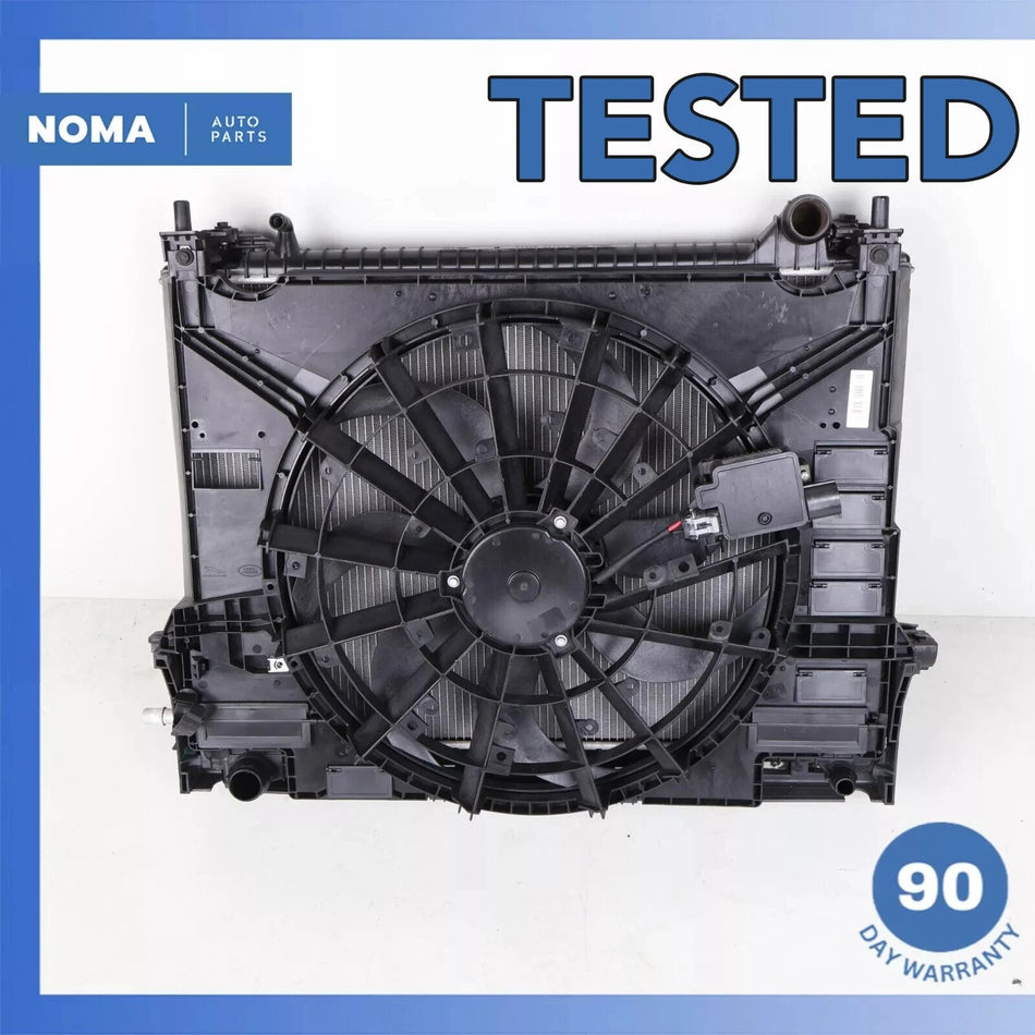 17-23 Jaguar X761 F-Pace Radiator AC Condenser Intercooler Fan Assembly OEM 77k