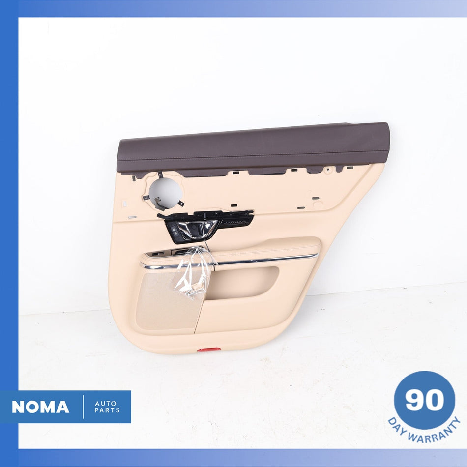 14-19 Jaguar X351 XJ XJR Rear Right Passenger Interior Door Panel Trim Beige OEM