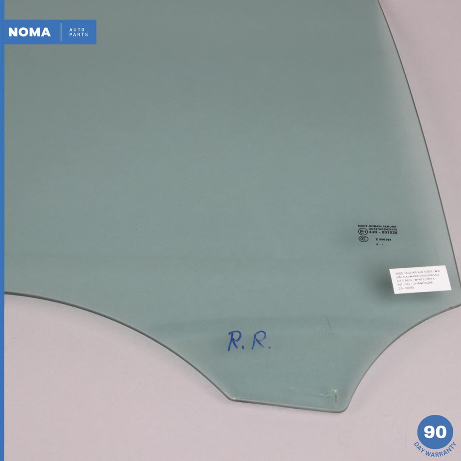 2005 Jaguar XJ8L VDP X350 LWB Rear Right Passenger Side Door Window Glass OEM