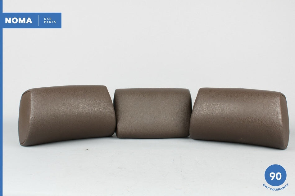 07-13 BMW X5 E70 Rear Left Right Sport Seat Headrest Set of 3 Tobacco Brown OEM