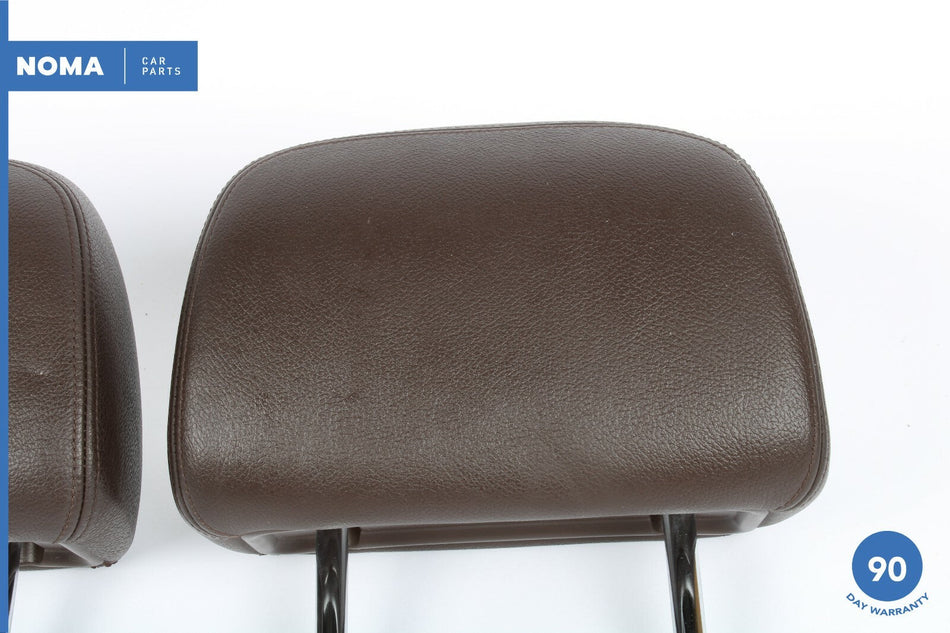 07-13 BMW X5 E70 Front Left Right Sport Seat Headrest Set of 2 Tobacco Brown OEM