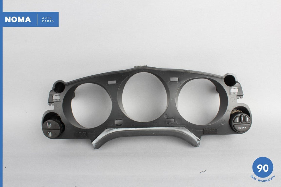 98-03 Jaguar XJR XJ8 VDP X308 Speedometer Cluster Surround Bezel w/ Switch OEM