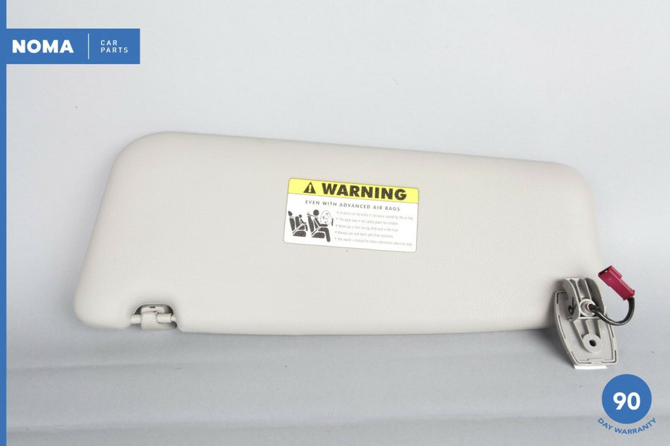 04-10 BMW 535xi E60 Right Passenger Side Sun Visor w/ Vanity Mirror Gray OEM