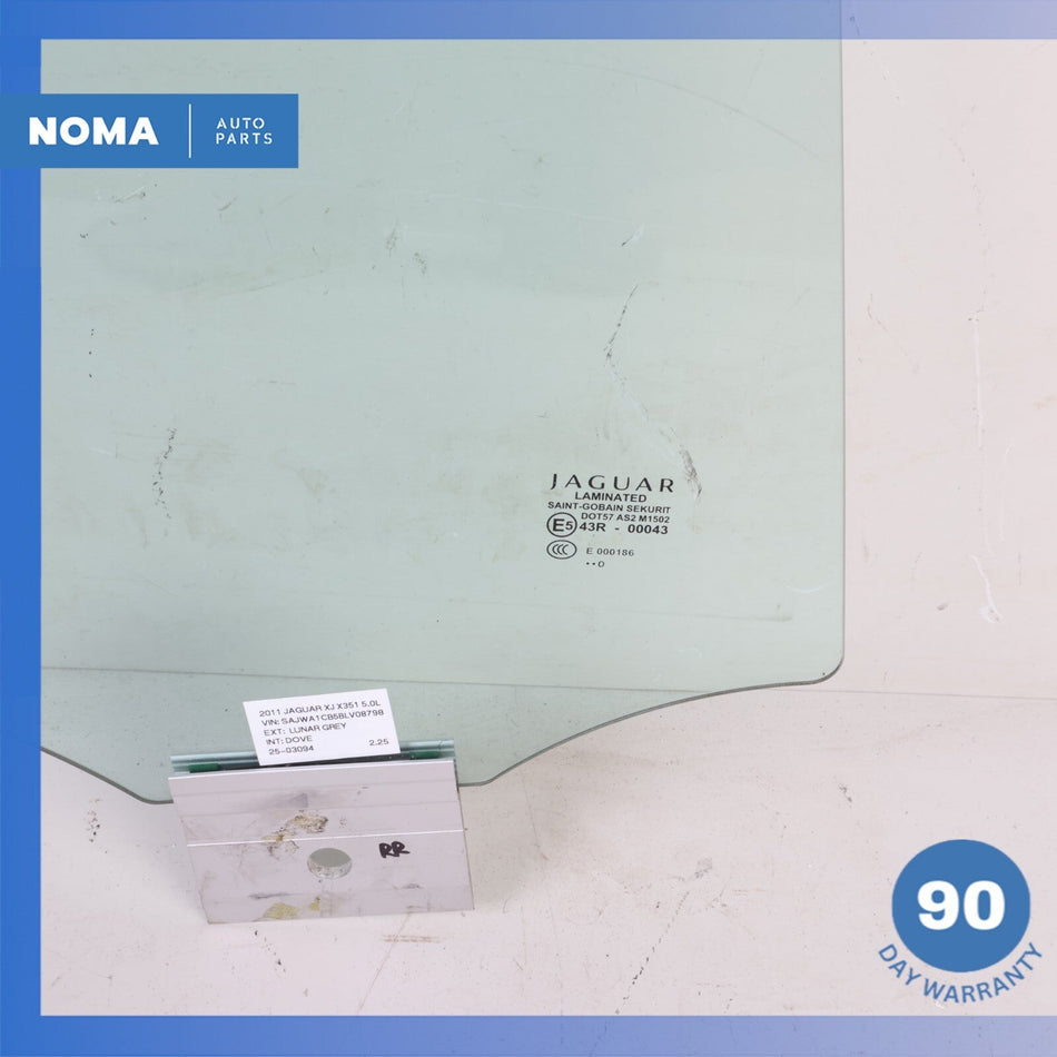 10-19 Jaguar X351 XJ SWB Rear Right Side Door Window Glass AW93F25712AB OEM