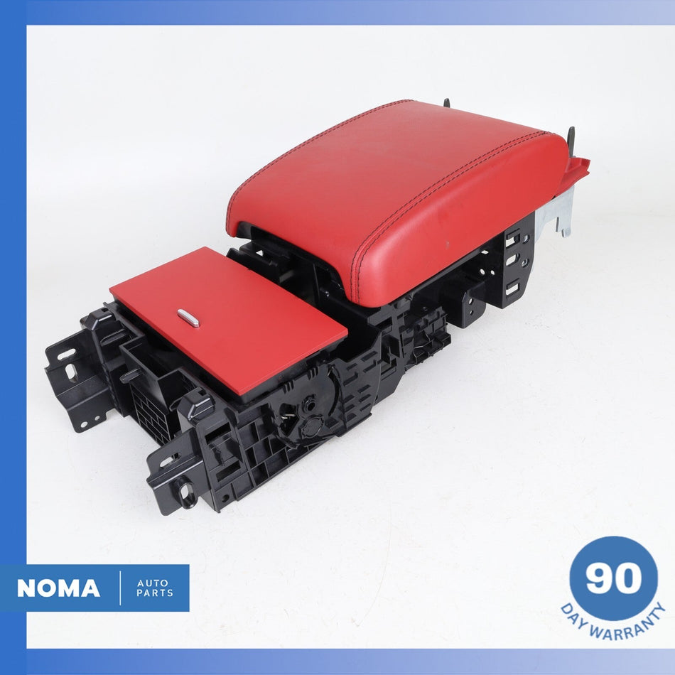 14-24 Jaguar X152 F-Type Center Console Cup Holder Panel Armrest Cover Red OEM