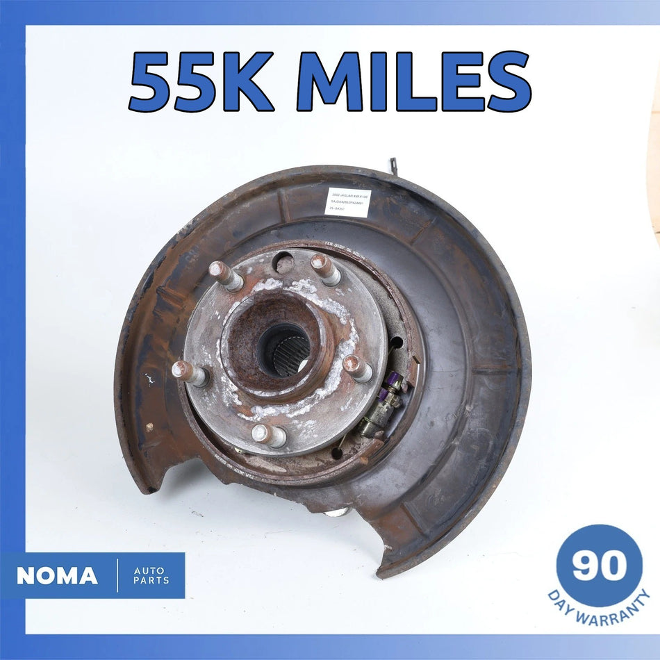 00-06 Jaguar X100 XKR Rear Right Spindle Knuckle Hub w/ Shield MJA3290AA OEM 55k