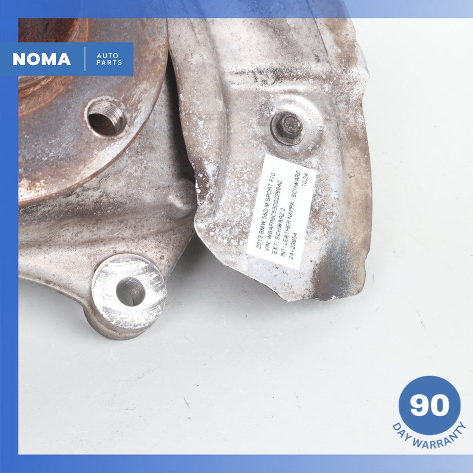 11-16 BMW F10 550i 640i Front Right Passenger Spindle Knuckle Hub w/ Shield OEM