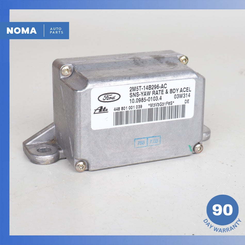 2004 Jaguar X350 XJ8 Turn Yaw Rate Body Acceleration Sensor 2M5T14B296AC OEM