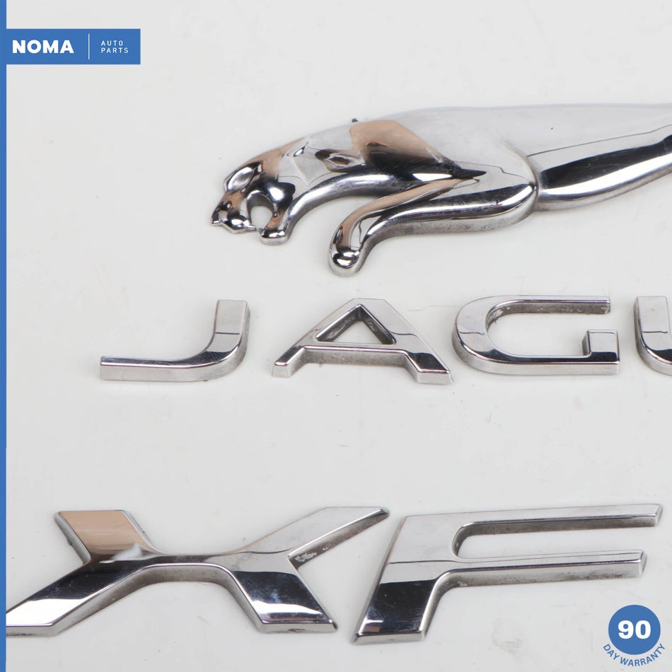 2015 Jaguar X250 XF 3.0L Rear Trunk Hatch Boot Emblem Badge Logo Emblem Set OEM