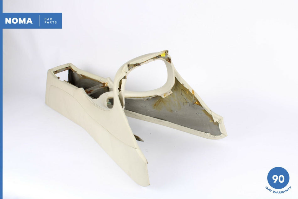 98-03 Jaguar XJ8 Vanden Plas X308 Center Console Arm Rest Storage Trim NED Ivory
