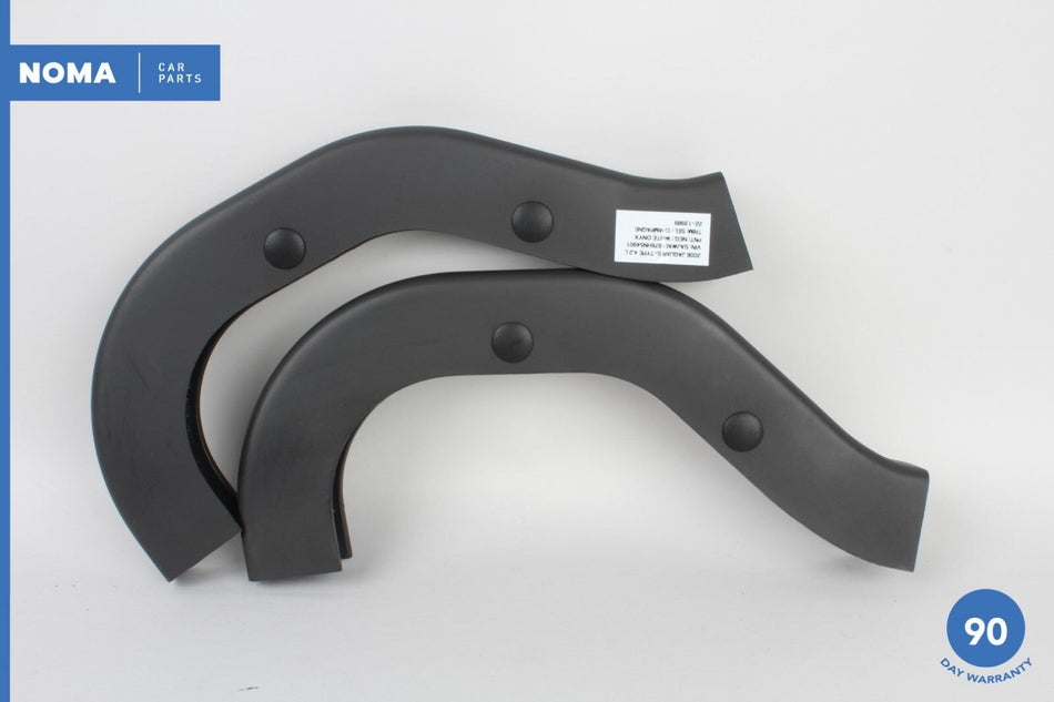 00-08 Jaguar S-Type X206 Rear Left & Right Trunk Lid Hinge Trim Cover Set OEM