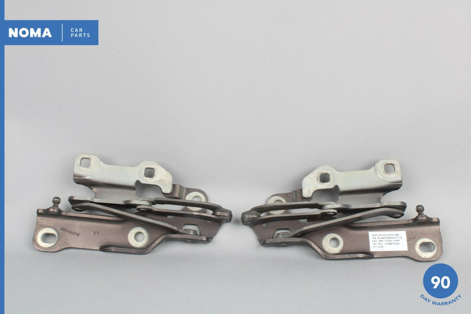04-09 Jaguar XJ8 XJR VDP X350 X358 Left & Right Side Hood Lid Hinge Set LMN OEM